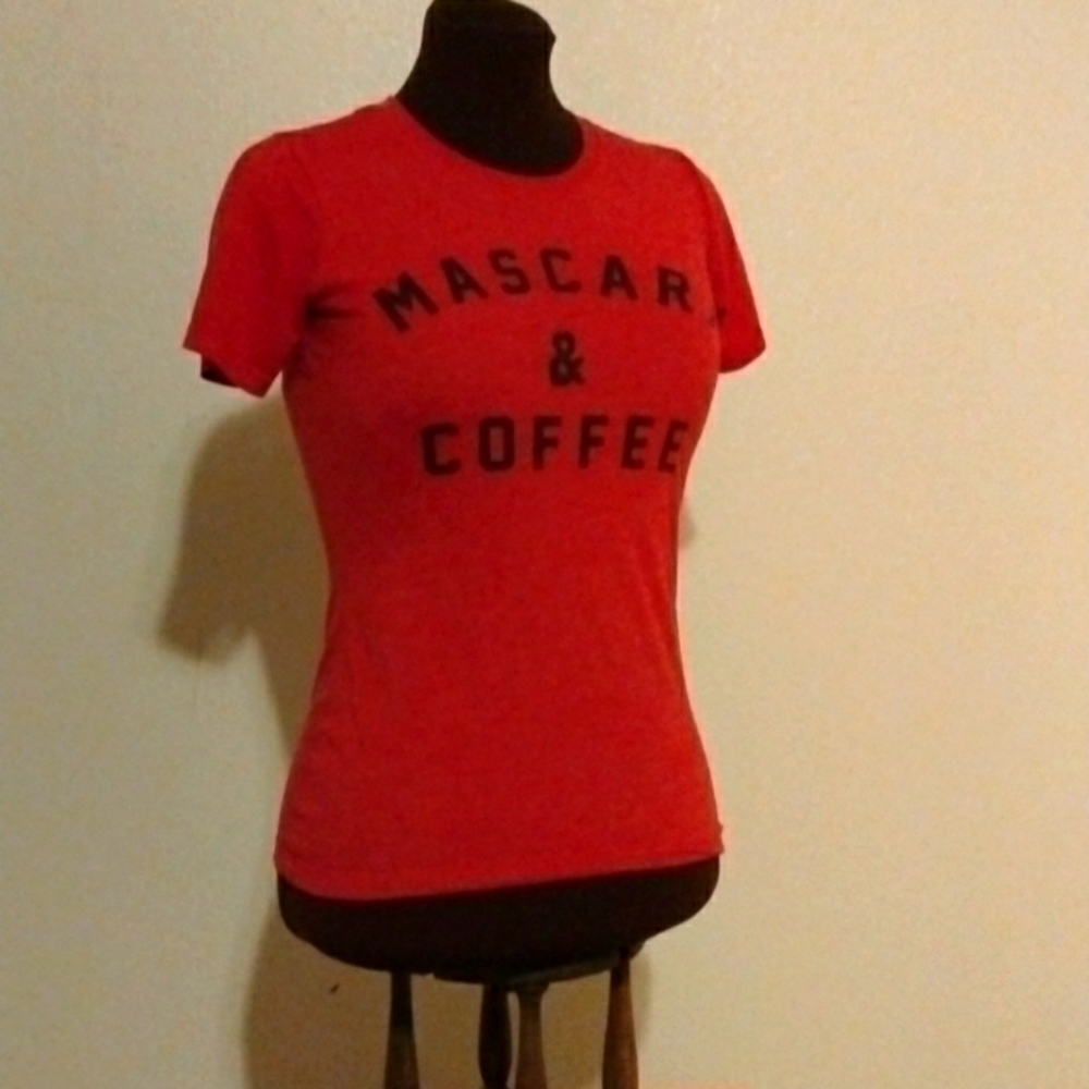 Red and black medium shirt for women 6-8 size